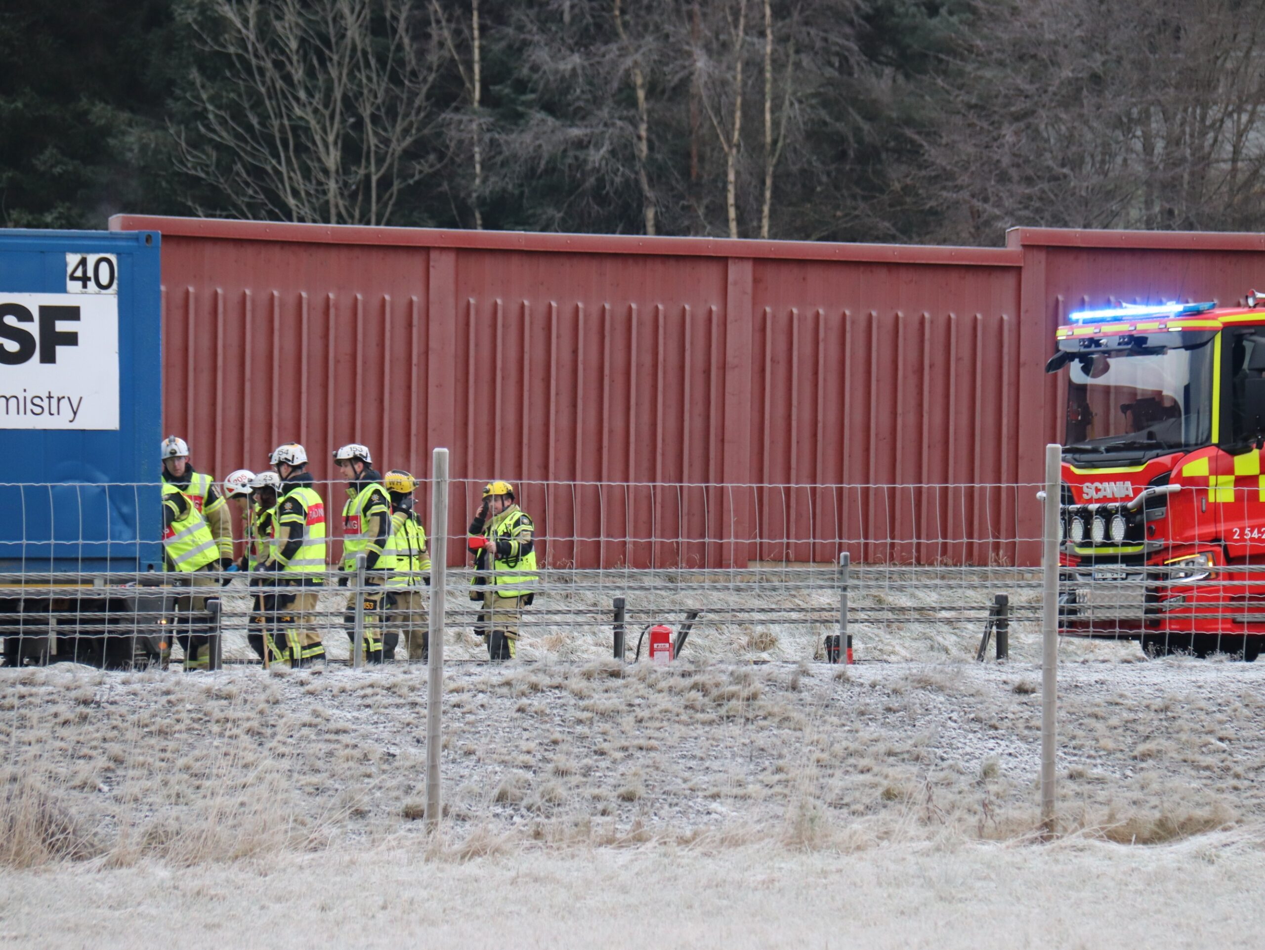 Singelolycka med lastbil på E45