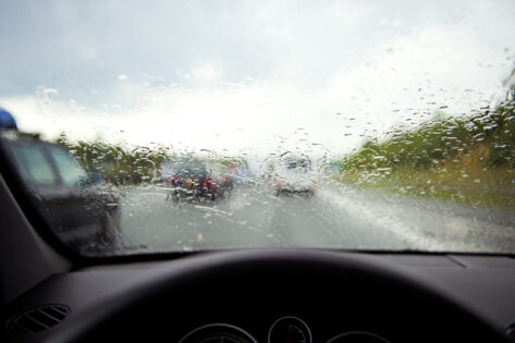 Driving in rainy weather